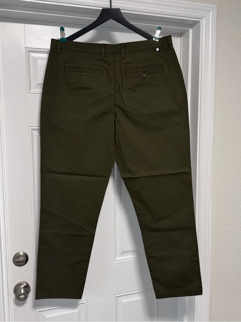 NWT Ted Baker London Regular Fit Textured Chino Trouser - Olive Khaki Size 36R